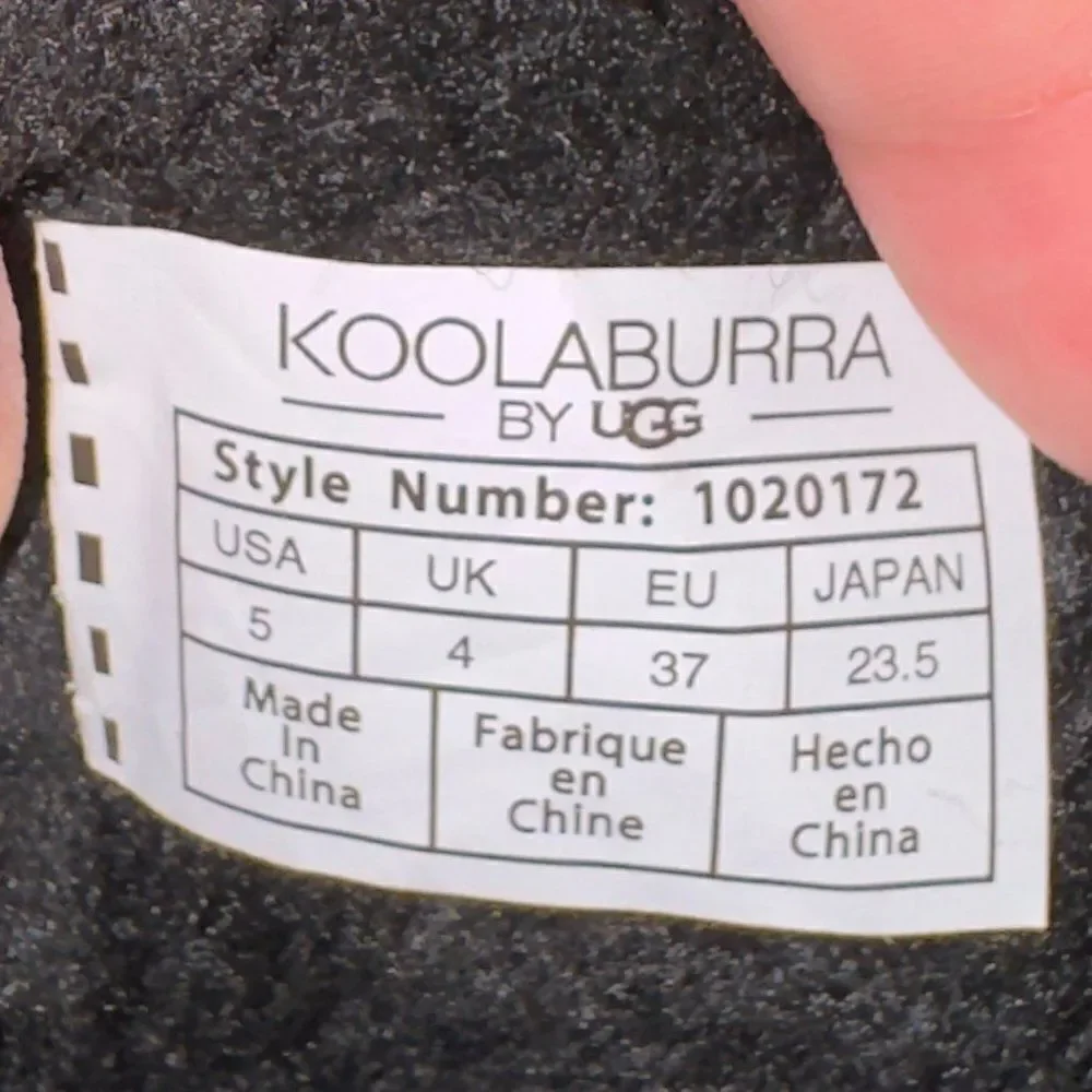 Koolaburra by UGG Koola Tall Boots Black Suede‎ 1020172 Youth 5 Women's 6